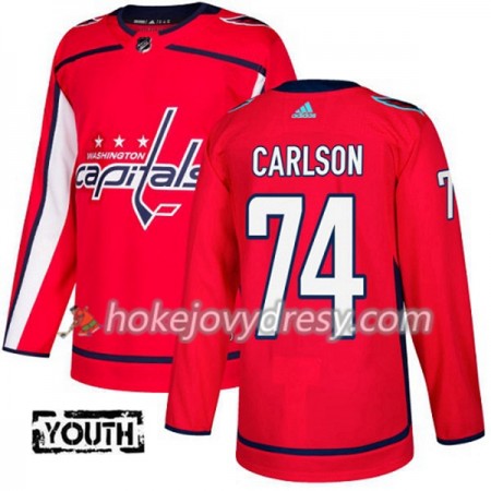 Dětské Hokejový Dres Washington Capitals John Carlson 74 Červená 2017-2018 Adidas Authentic